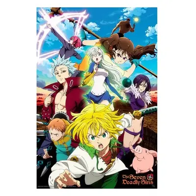 Plakát The Seven Deadly Sins: S3 - Poster Meliodas & Sins (96)