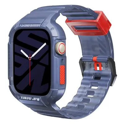 SKINARMA Saido 2v1 pouzdro a řemínek Apple Watch 45/44 mm tmavě modrý