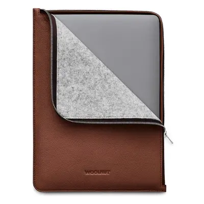 Woolnut kožené Folio pouzdro pro 13"/14" MacBook hnědé