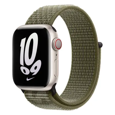 Apple Watch 41/40/38mm sekvojovozeleno/platinový Nike provlékací sportovní řemínek Sekvojovozeln