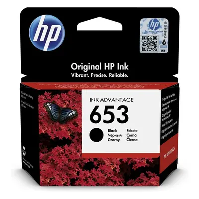 HP 653 Original Ink Advantage Cartridge černá Černá