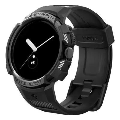 Spigen Rugged Armor Pro kryt s řemínkem Google Pixel Watch/Watch 2 černý