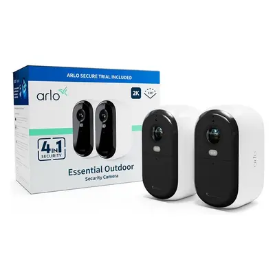 Arlo Essential Gen.2 2K Outdoor Security Camera, 2 ks, bílá VMC3250-100EUS Bílá