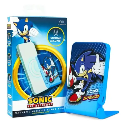 Magnetická powerbanka OTL Technologies SEGA Sonic the Hedgehog s USB-C Modrá