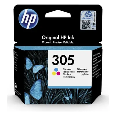 HP 305 originální inkoustová kazeta tříbarevná 3YM60AE Vícebarevná