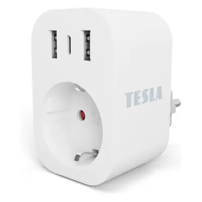 Tesla Smart Plug 3 USB TSL-SPL-SP300 Bílá