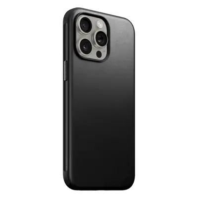 Nomad Modern Leather Case, black - iPhone 15 Pro Max (NM01618485) Černá