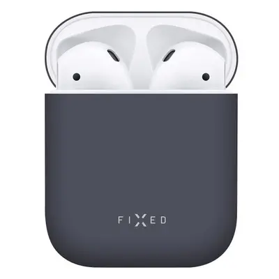 FIXED Silky ultratenké silikonové pouzdro Apple Airpods modré