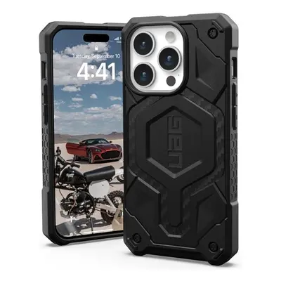 UAG Monarch Pro MagSafe, carbon fiber - iPhone 15 Pro (114221114242) Tmavě šedá