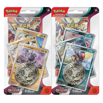 Blackfire Pokémon TCG Scarlet & Violet Obsidian Flames Premium Checklane Blister booster