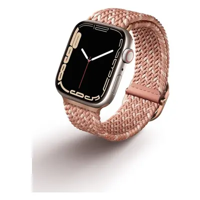 UNIQ Aspen Designer Edition řemínek Apple Watch 42/41/40/38mm Citrus Pink