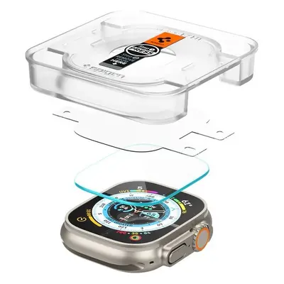 Spigen Glass EZ Fit 2 Pack Apple Watch Ultra 49mm AGL05556 Čirá