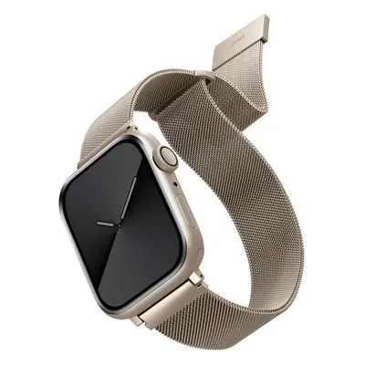 UNIQ Dante ocelový řemínek Apple Watch 42/41/40/38mm hvězdně bílý