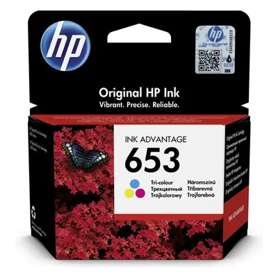 HP 653 Original Ink Advantage Cartridge tříbarevná Vícebarevná