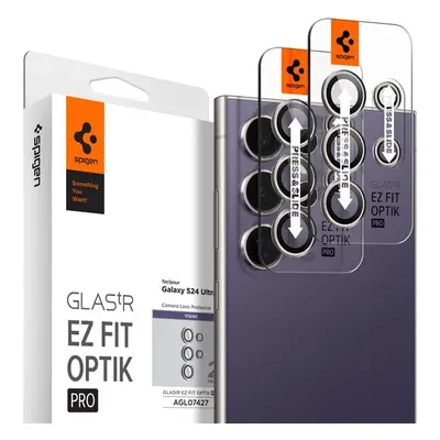 Spigen Glass tR EZ Fit Optik Pro 2 Pack ochranné sklo na fotoaparát Samsung Galaxy S24 Ultra fia