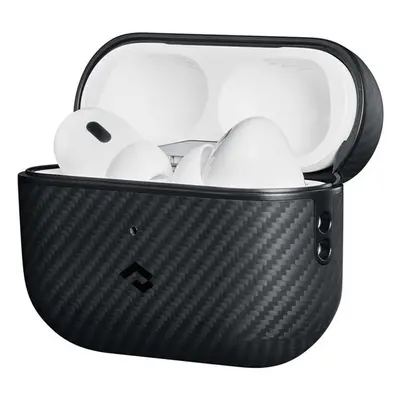 Pitaka MagEZ Case ochranný kryt Airpods Pro/Pro 2 černý/šedý