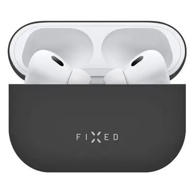 FIXED Silky silikonové pouzdro pro Apple AirPods Pro/Pro 2 černé