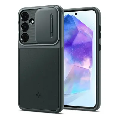 Spigen Optik Armor kryt Samsung Galaxy A55 zelený