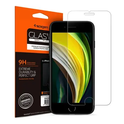 Spigen Glas tR Slim HD tvrzené sklo iPhone SE (2022/2020)/8/7