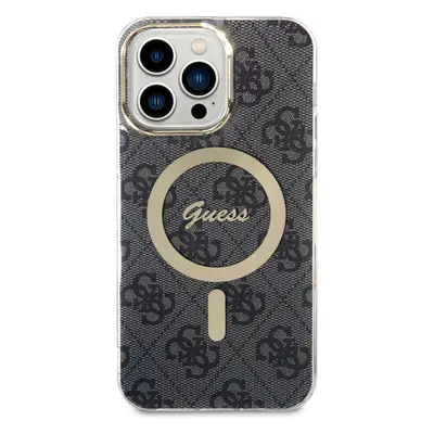 Guess IML 4G MagSafe kryt iPhone 15 Pro Max černý