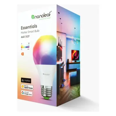 Nanoleaf Essentials Matter E27 LED E27 8.5W 1100 lm 2700-6500K NF080B02-1A19E Bílá