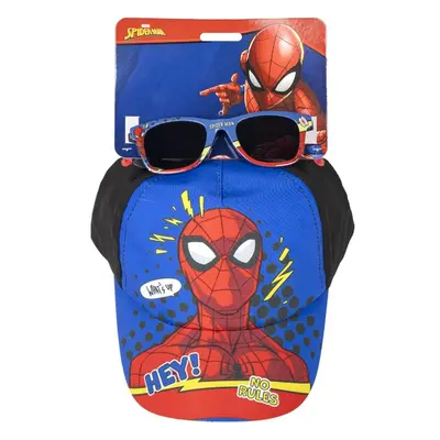 Sada - kšiltovka a brýle - SPIDERMAN Multicolor