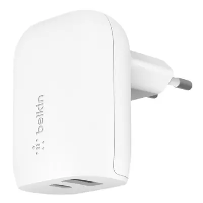 Belkin BOOST CHARGE nabíječka s PD (25W USB-C/12W USB-A) bílá