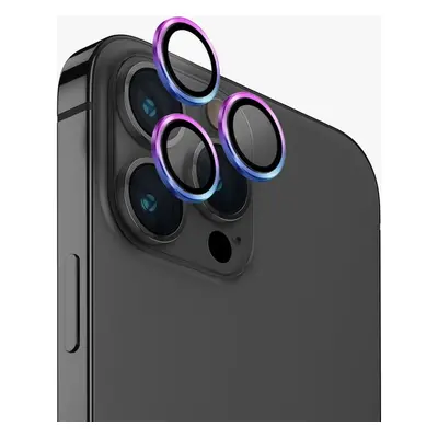 UNIQ OPTIX Aluminium Camera Lens Protector iPhone 15 Pro Max duhová