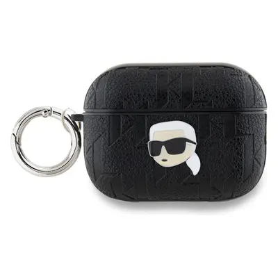 Karl Lagerfeld PU Embossed Karl Head pouzdro AirPods 3 černé