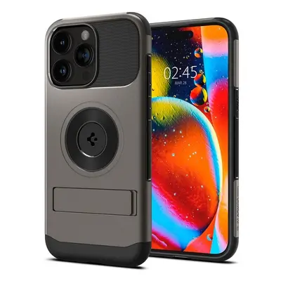 Spigen Slim Armor MagFit kryt iPhone 15 Pro šedý