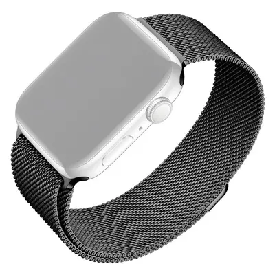 FIXED Mesh Strap síťový nerezový řemínek Apple Watch 42/44/45mm černý