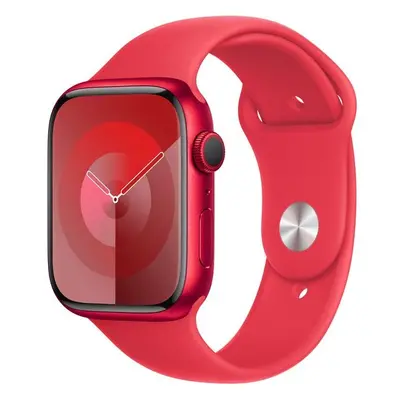 Apple Watch Series 9 45mm (PRODUCT)RED hliník s (PRODUCT)RED sportovním řemínkem S/M Červená