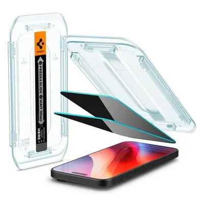 Spigen Glass tR EZ Fit (Privacy) tvrzené sklo iPhone 16 Pro Max čiré (2-pack)