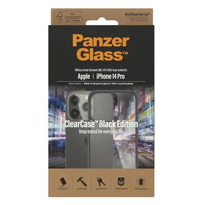 PanzerGlass™ ClearCase kryt Apple iPhone 14 Pro (Black edition)