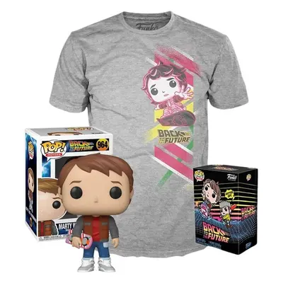 Funko Pop! & Tee Box Back to the Future Marty S Exclusive Šedá