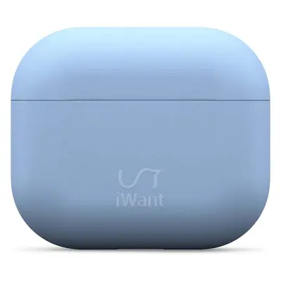 iWant AirPods 3. generace ultra-tenké pouzdro světle modré