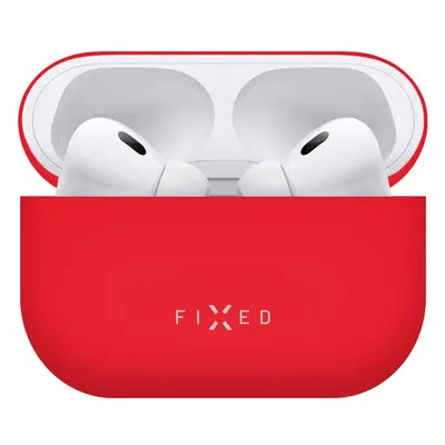 FIXED Silky silikonové pouzdro pro Apple AirPods Pro/Pro 2 červené