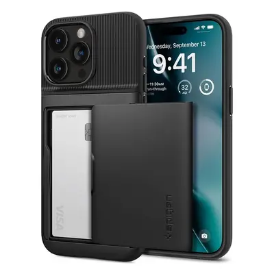 Spigen Slim Armor CS kryt iPhone 15 Pro Max černý