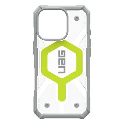 UAG Pathfinder Clear Magsafe kryt iPhone 16 Pro Active Neon