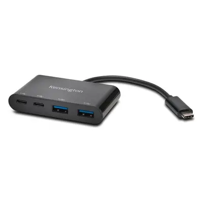 Kensington USB-C 4-portový hub Černá