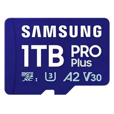 Samsung micro SDXC 1TB PRO Plus + SD adaptér Modrá