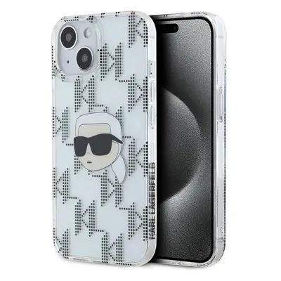 Karl Lagerfeld IML Electroplated Karl Head zadní kryt iPhone 15 čirý