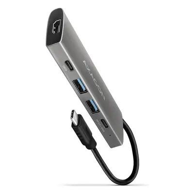 AXAGON HMC-5G2 USB-C hub HMC-5G2 Tmavě šedá