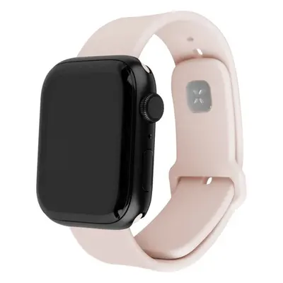 FIXED set silikonových řemínků Apple Watch 42/44/45mm růžový