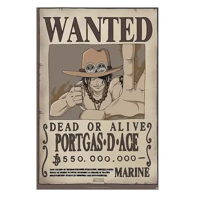 Plakát One Piece - Wanted Ace (24)