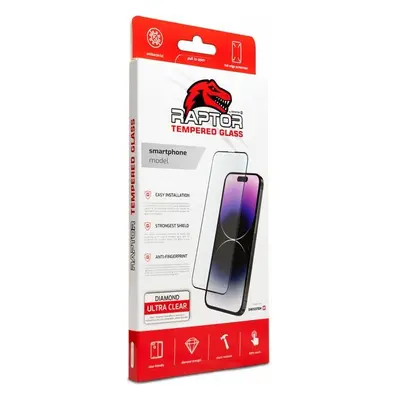 Swissten Raptor Diamond Ultra Clear 3D temperované sklo Apple iPhone 15 černé 84501806 Černá