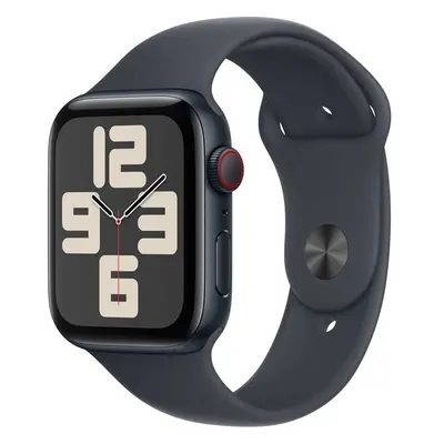 Apple Watch SE (2024) Cellular 40mm Temně inkoustový hliník s inkoustovým sportovním řemínkem S/