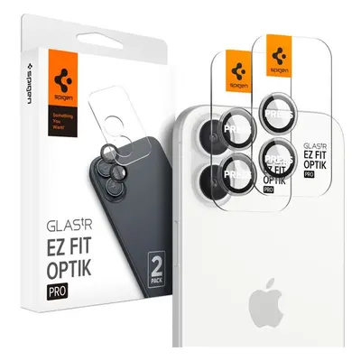 Spigen Glass tR EZ Fit Optik Pro sada skel iPhone 16/16 Plus čirá (2-pack)