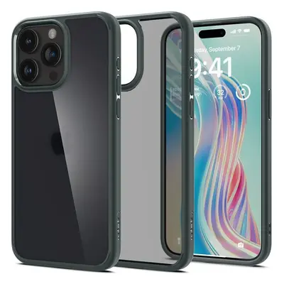 Spigen Ultra Hybrid kryt iPhone 15 Pro Max tmavě zelený