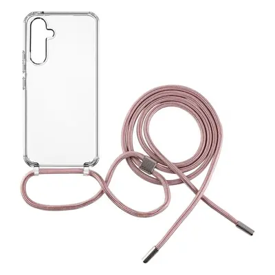 FIXED Pure Neck kryt s růžovou šňůrkou na krk pro Samsung Galaxy A54 5G